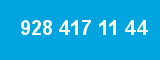 928 417 11 44 928 417 11 44